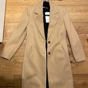 NWT Zara camel coat - never worn!